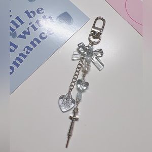 Y2K Heart Lock W/Needle Charm